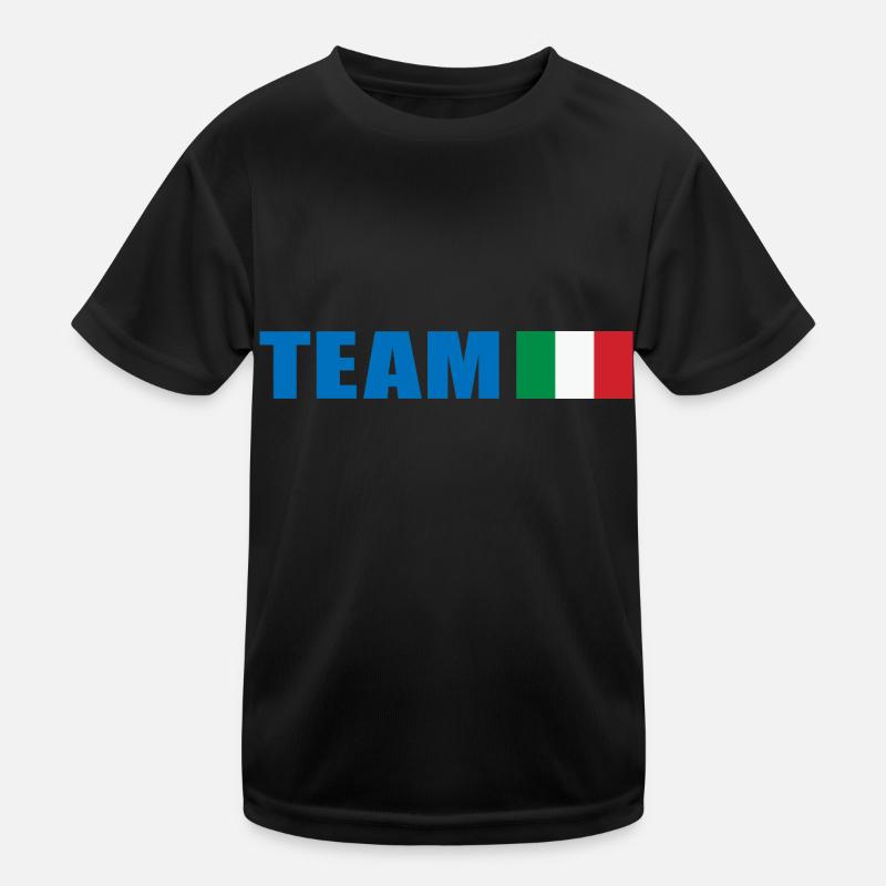 Support-Team Italien Kinder Funktions-T-Shirt
