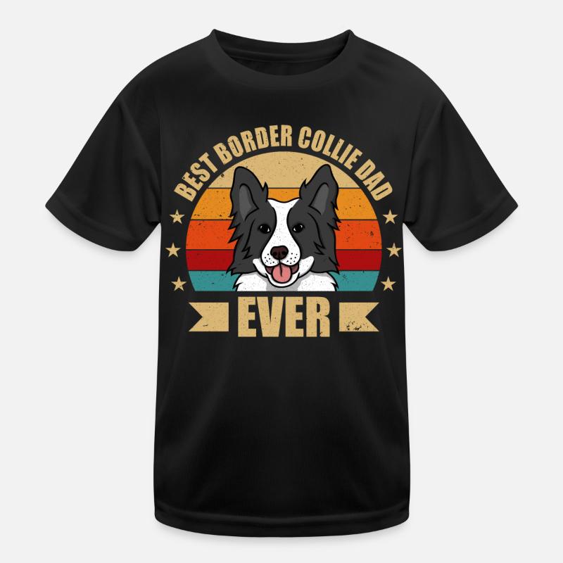 MEILLEUR BORDER COLLIE PAPA T-shirt sport Enfant