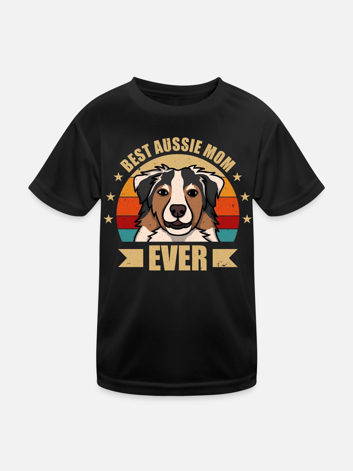 Best Aussie Mama - Kids Functional T-Shirt - black - Front