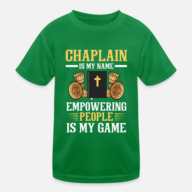 Chaplain Parish Priest Kids Functional T-Shirt