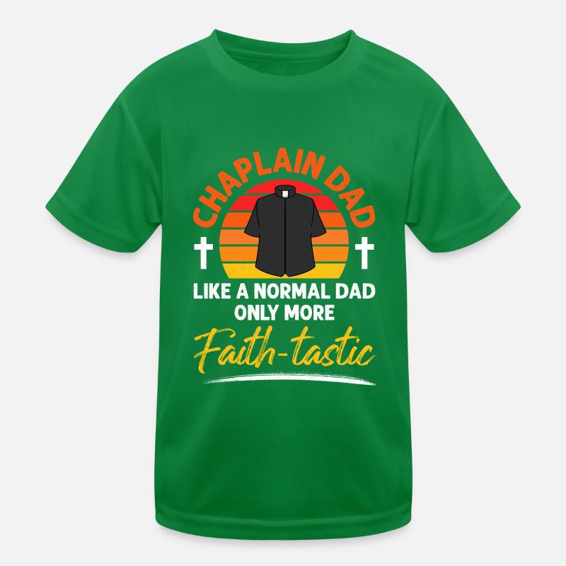 Chaplain Parish Priest Kids Functional T-Shirt