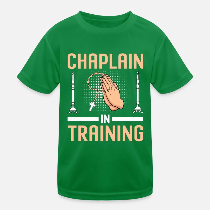 Chaplain Parish Priest Kids Functional T-Shirt