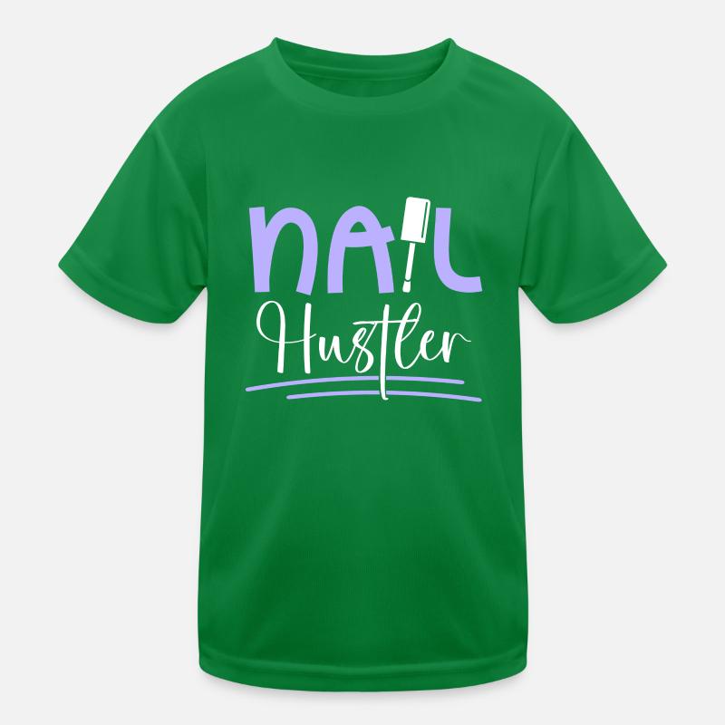 Nail Tech Manicure Nail Technician Kids Functional T-Shirt