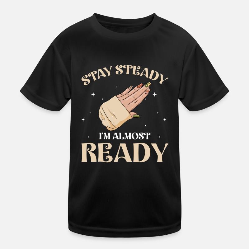 Nail Tech Manicure Nail Technician Kids Functional T-Shirt