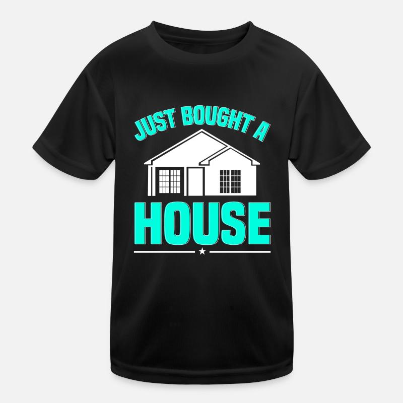 Neuer Hauseigentümer Hauseigentümer Kinder Funktions-T-Shirt
