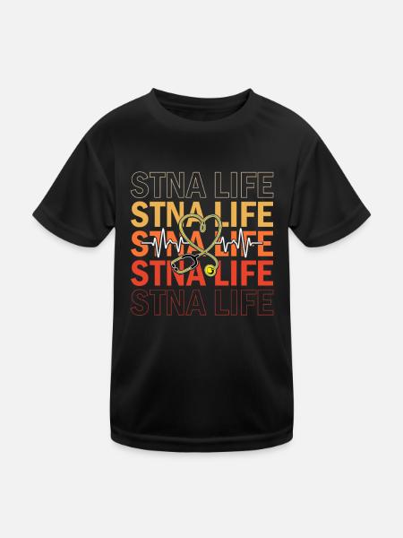 STNA Certified Nursing Assistant - Kids Functional T-Shirt - black - Front