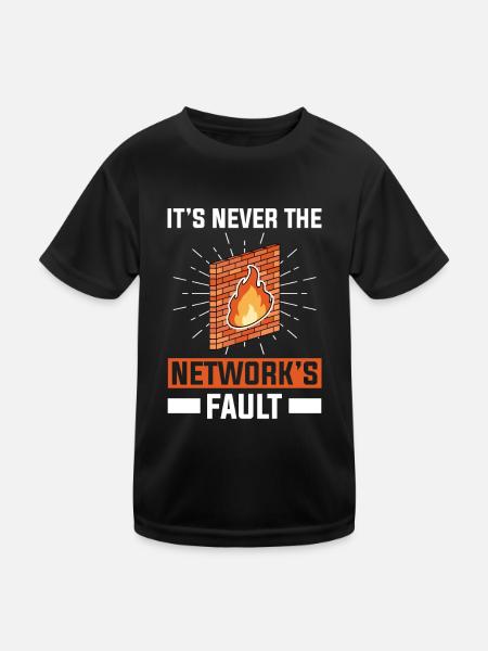 Network Administrator System Administrator Network - Kids Functional T-Shirt - black - Front