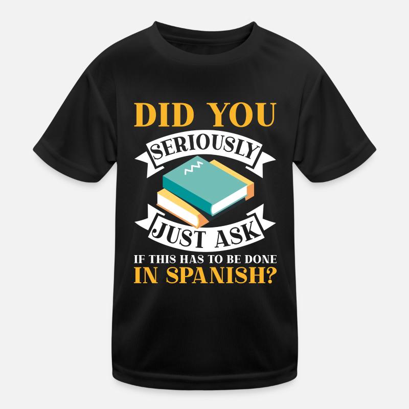 Professeur d’espagnol Maestra Professeur bilingue T-shirt sport Enfant