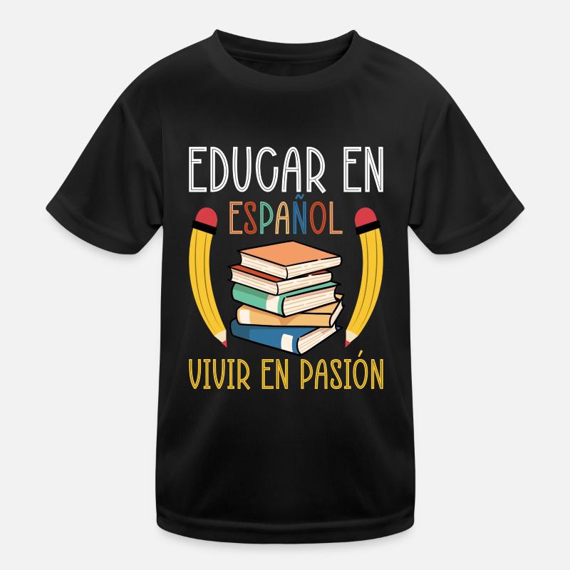 Professeur d’espagnol Maestra Professeur bilingue T-shirt sport Enfant
