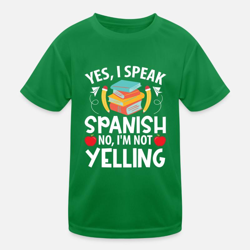 Spanischlehrerin Maestra Bilinguale Lehrerin Kinder Funktions-T-Shirt