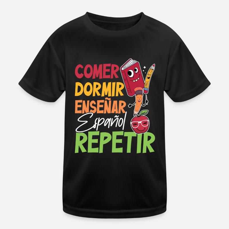 Spanischlehrerin Maestra Bilinguale Lehrerin Kinder Funktions-T-Shirt