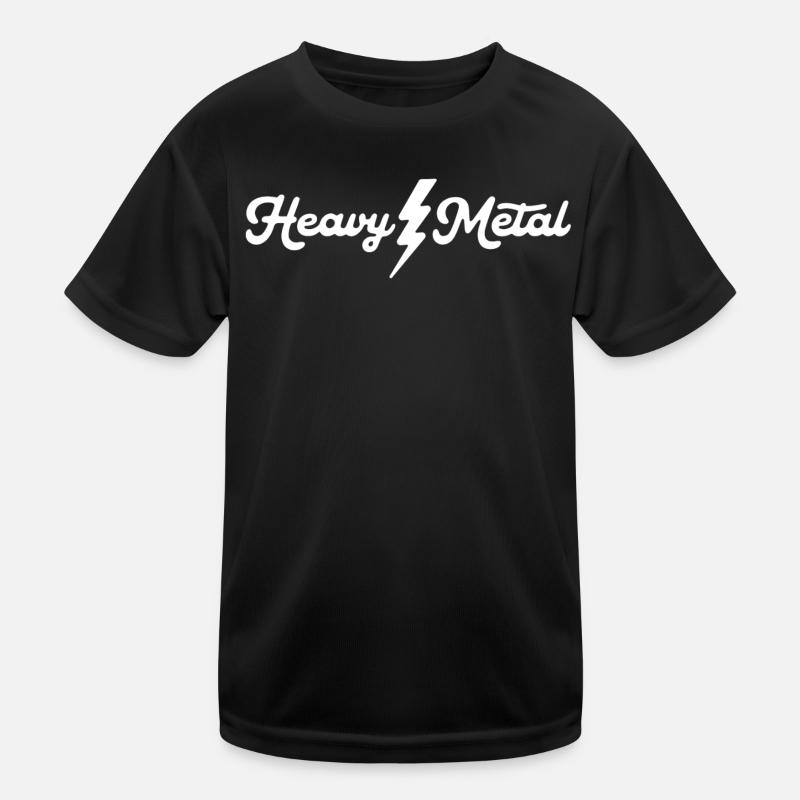 Heavy Metal Lightning Script T-shirt sport Enfant