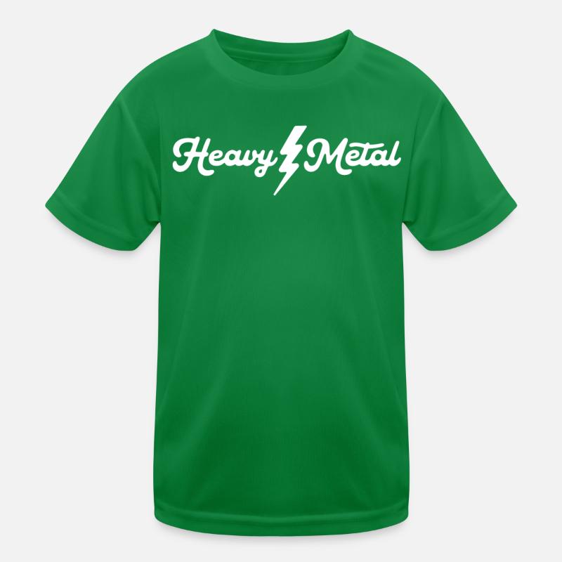 Heavy Metal Lightning Skript Kinder Funktions-T-Shirt