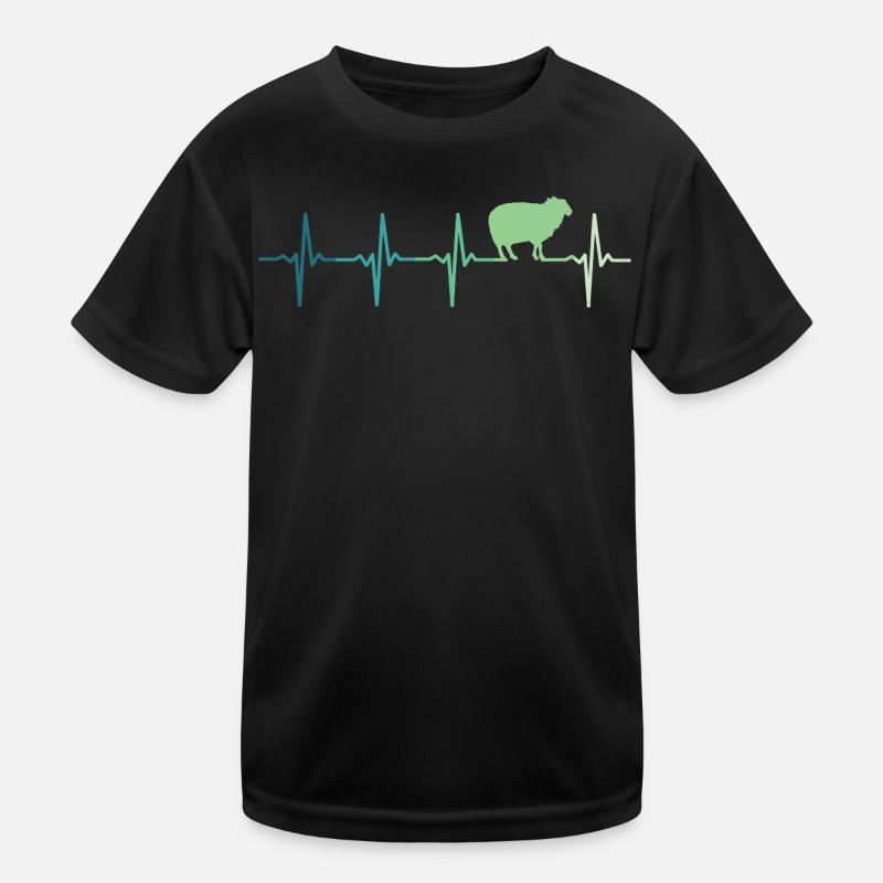 Sheep heartbeat Sheep Sheep Kids Functional T-Shirt