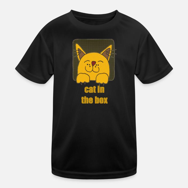 chat dans la boîte T-shirt sport Enfant