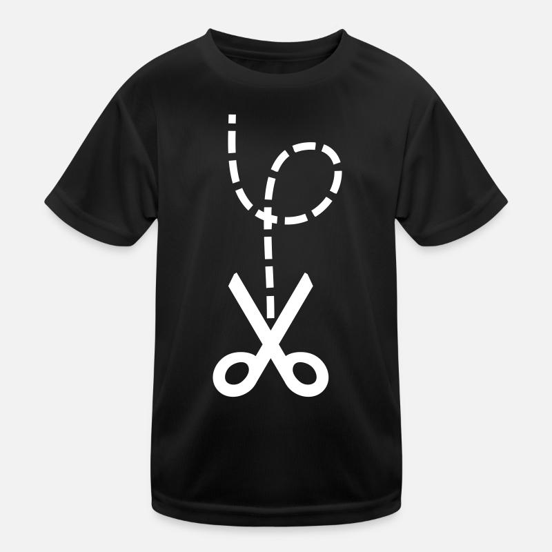 Scissors – Heartbreak & Instruction Meme Design Kids Functional T-Shirt