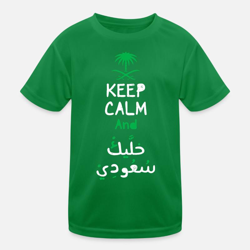 Bleib ruhig Arabischer Stolz Kinder Funktions-T-Shirt