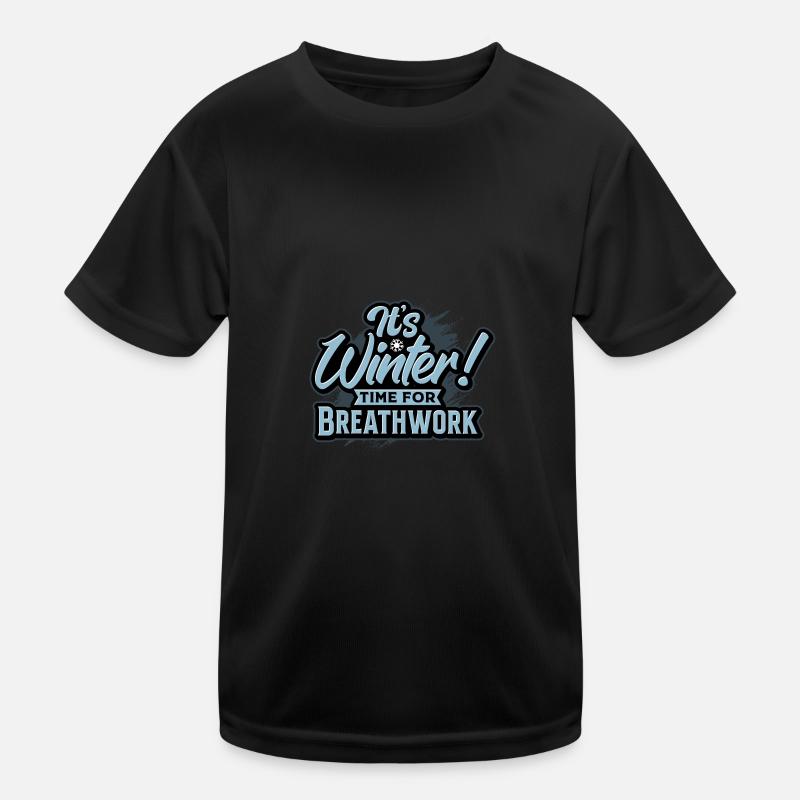 It's Winter! Time for Breathwork and Relaxation Kids Functional T-Shirt
