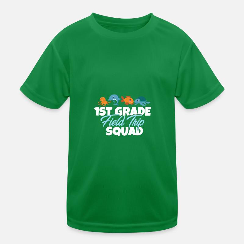 1. Klasse Exkursionstrupp Meerestiere Kinder Funktions-T-Shirt