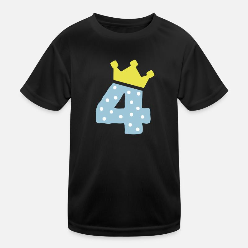4 couronne 4 anniversaire 4 ans T-shirt sport Enfant