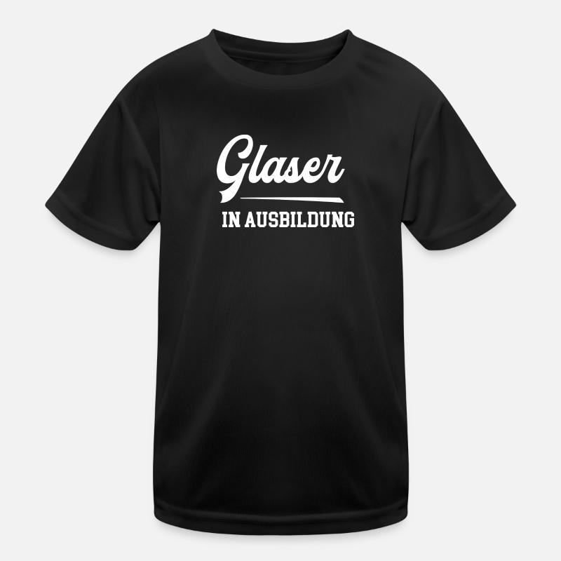 Glaser Ausbildung Glaserazubi Lehre Azubi Glasbau Kinder Funktions-T-Shirt