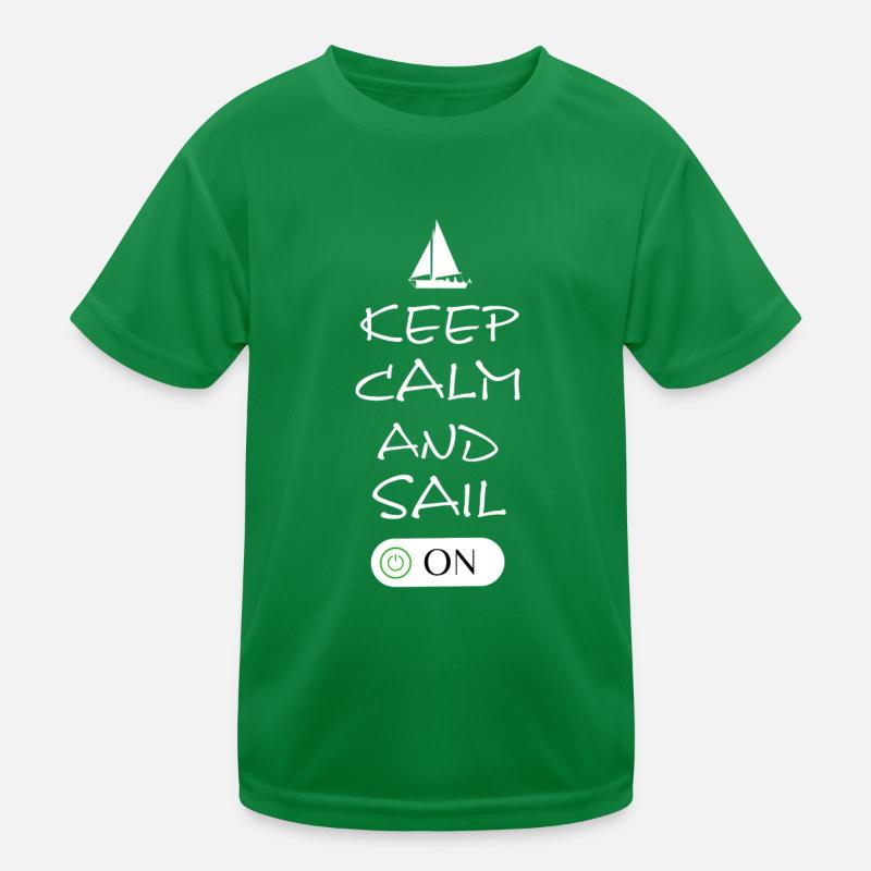 sailing keep calm Kinder Funktions-T-Shirt
