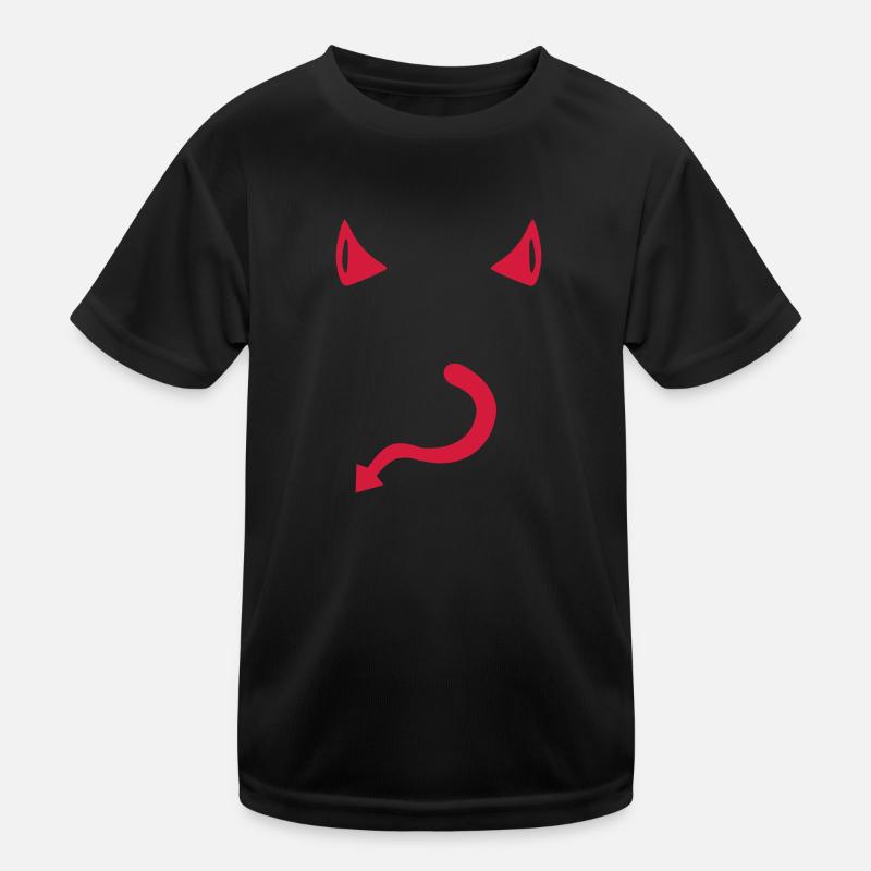 Teufel - Kinder Funktions-T-Shirt - Schwarz