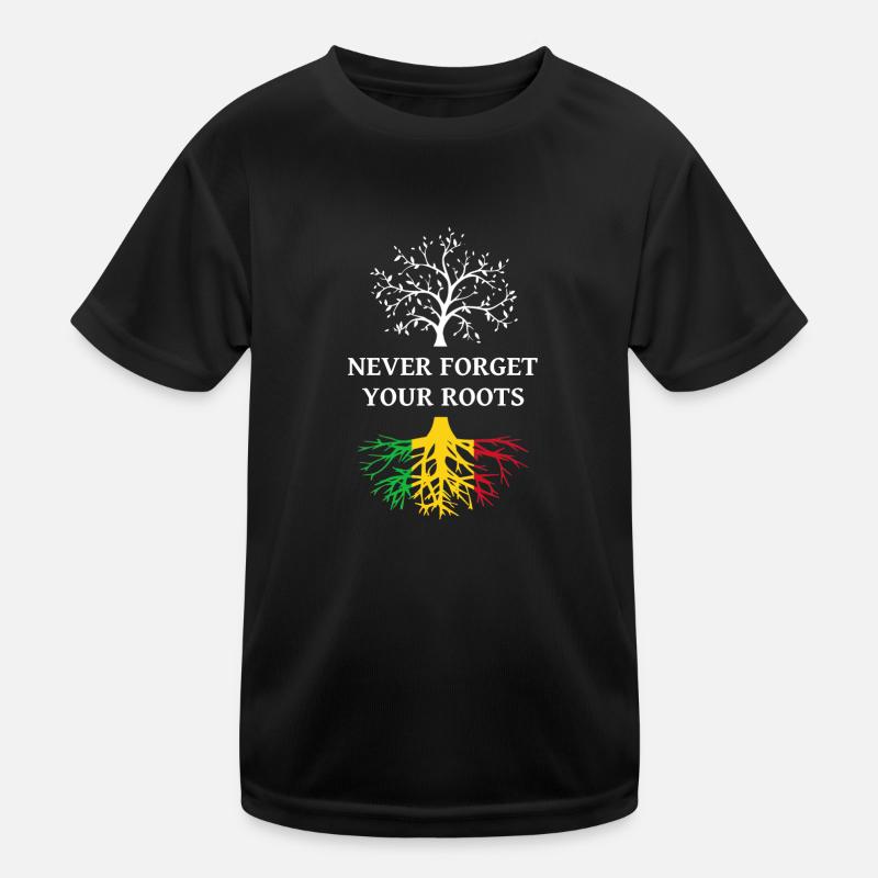 Mali Never Forget Your Roots Kinder Funktions-T-Shirt