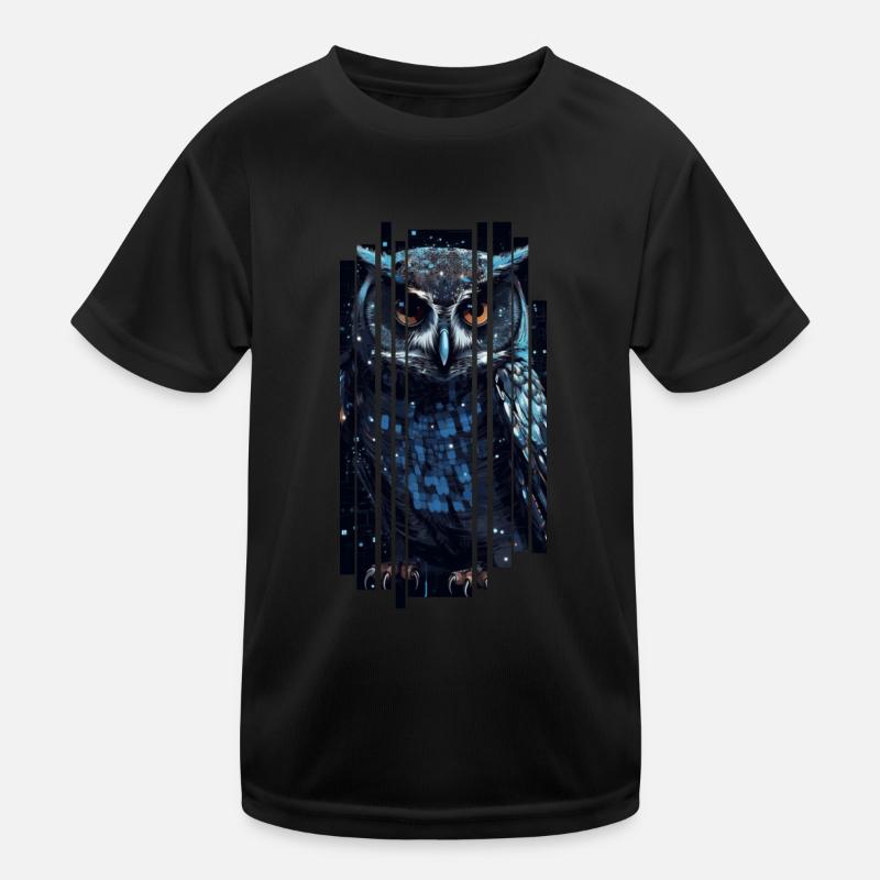 Doux cyber-hibou T-shirt sport Enfant