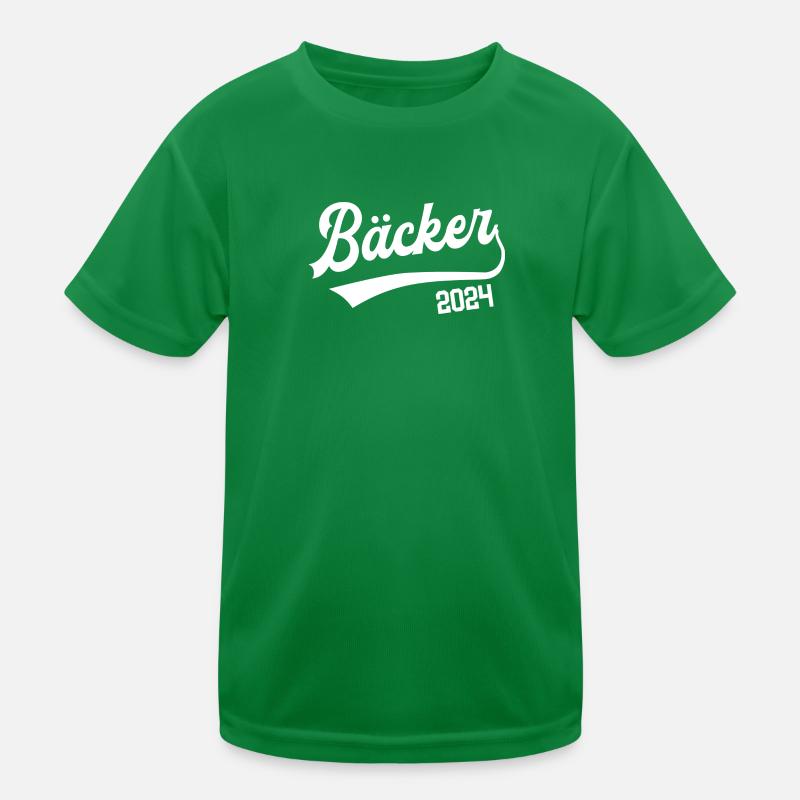 Bäcker 2024 Ausbildung Prüfung Bäcker Azubi Kinder Funktions-T-Shirt