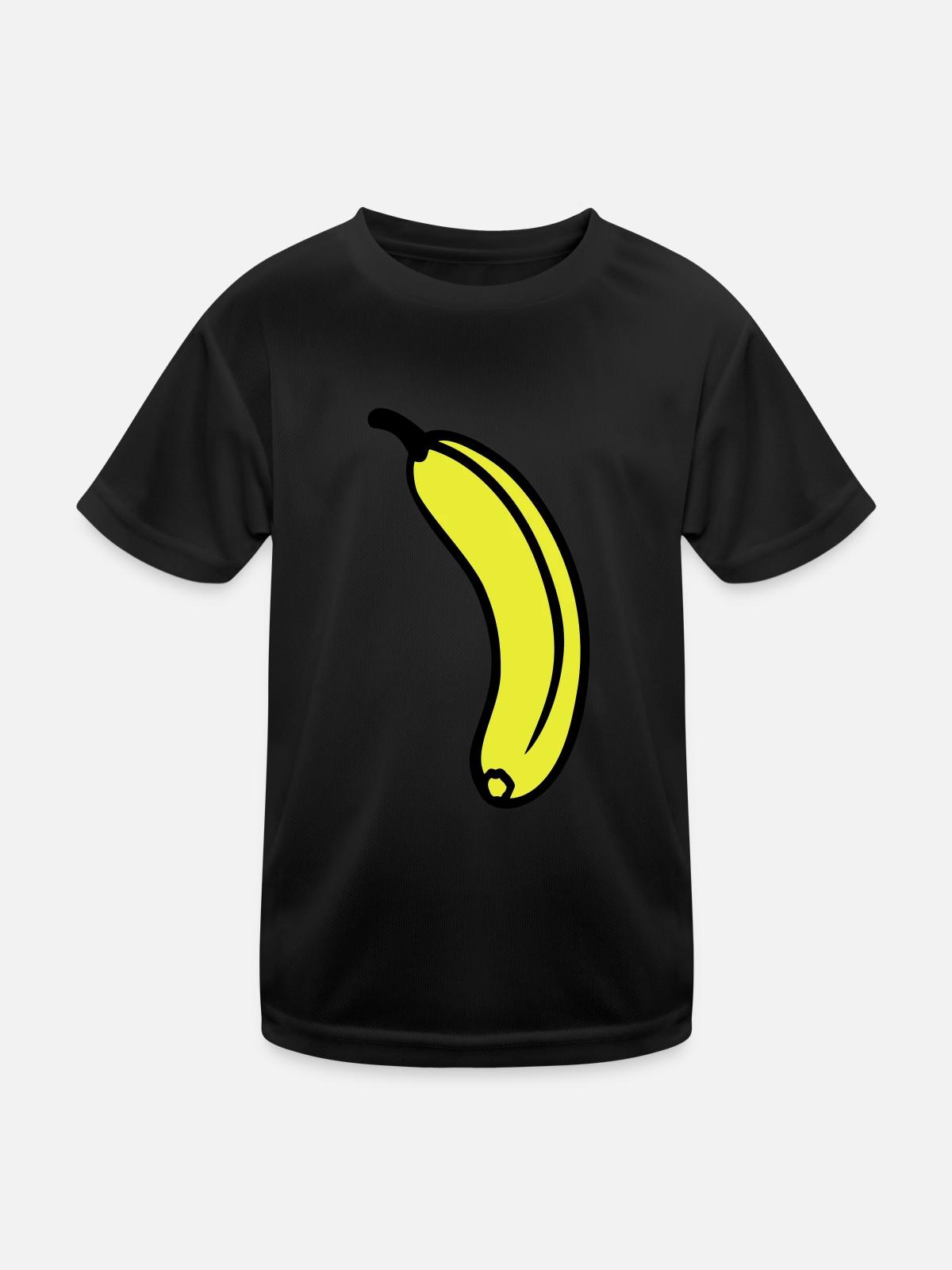 Banana - Kids Functional T-Shirt - black - Front