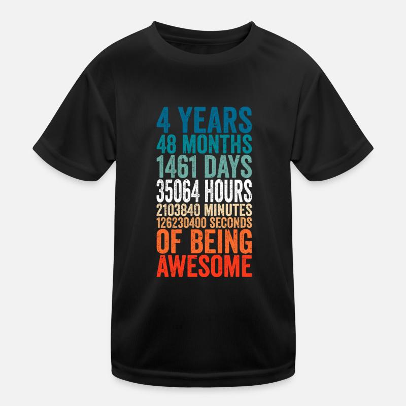 4th anniversary gift, 4th wedding anniversary gift Kinder Funktions-T-Shirt