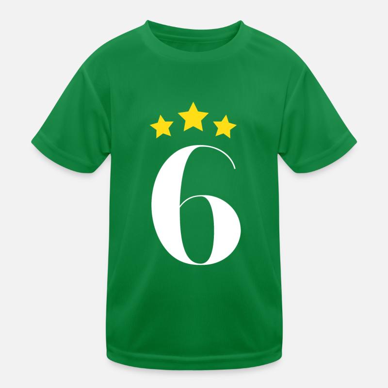6. Jahrestag Stern Kinder Funktions-T-Shirt