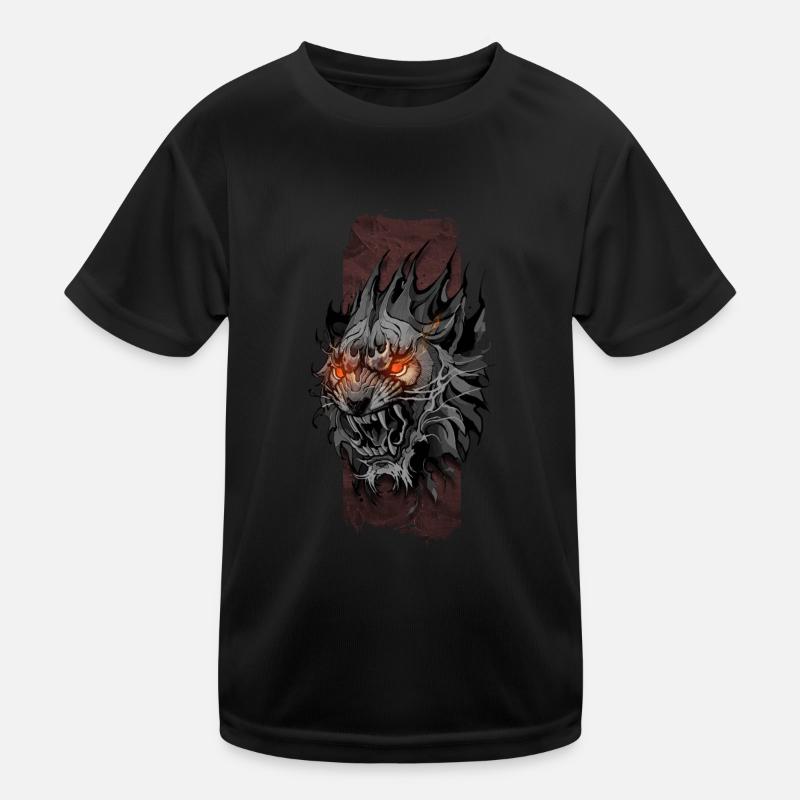 Inferno-König: Der lodernde Blick des Löwen Kinder Funktions-T-Shirt