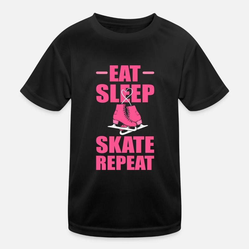 Ice skating Ice skating Ice skating Kids Functional T-Shirt