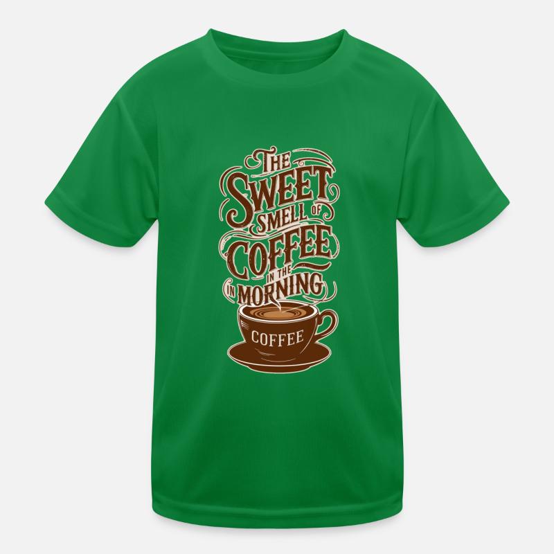 douce odeur du café le matin T-shirt sport Enfant