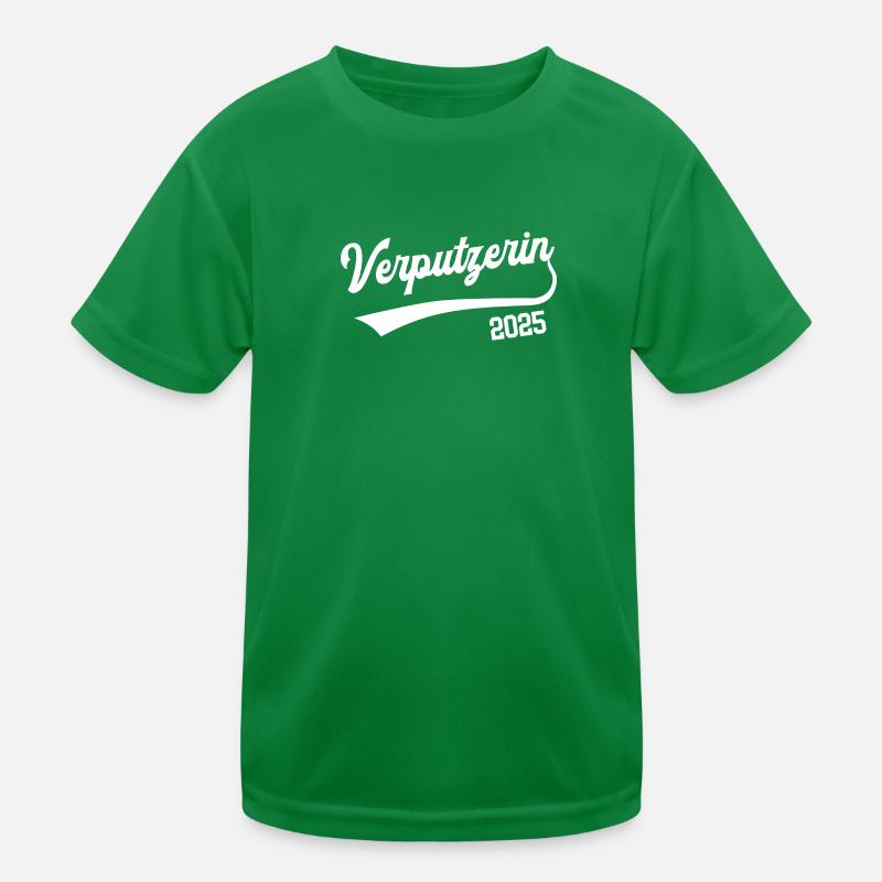 Verputzerin 2025 Ausbildung Prüfung Verputzer Kinder Funktions-T-Shirt