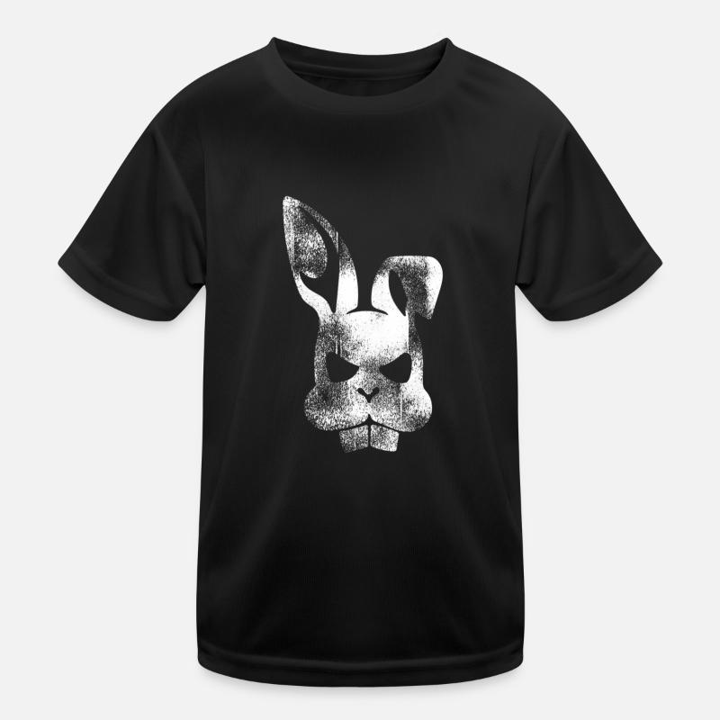 Schlechter Hase - Kinder Funktions-T-Shirt - Schwarz