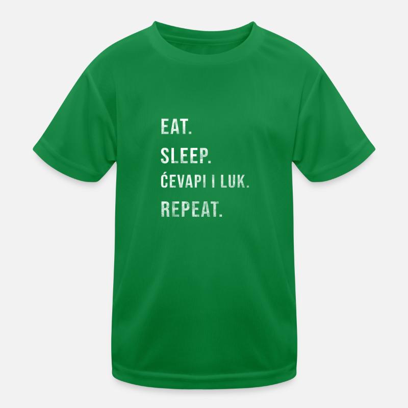 Cevapi Cevapcici Cevape Luk Onion Balkan Jugo Kids Functional T-Shirt