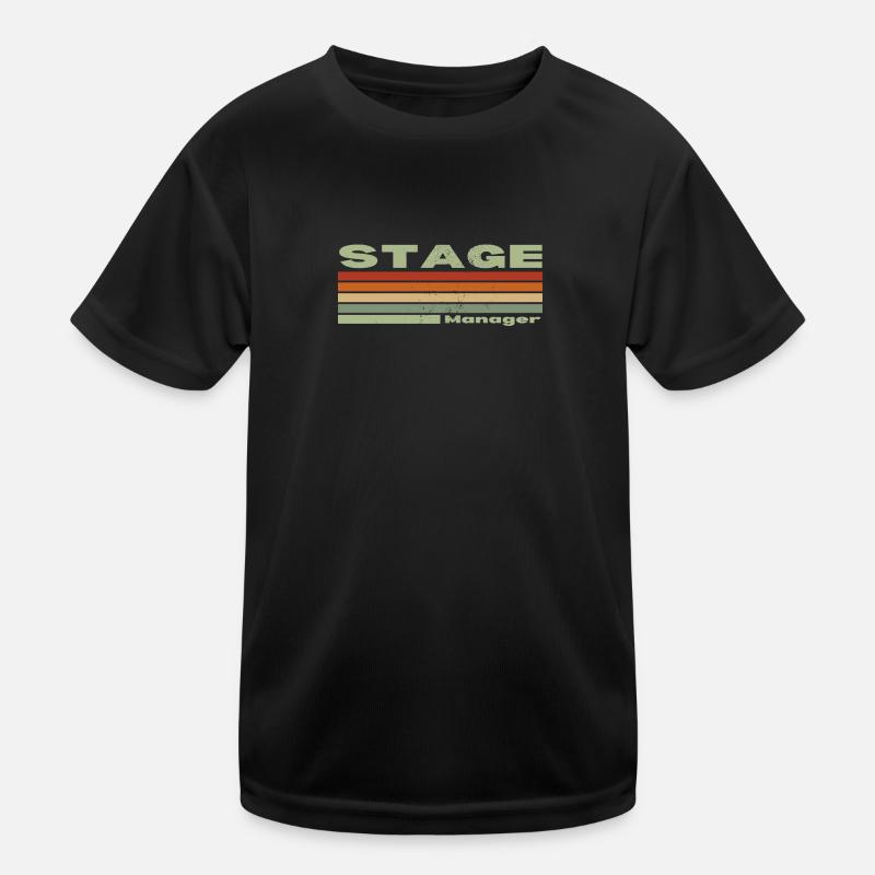 Stage Manager - Kids Functional T-Shirt - black