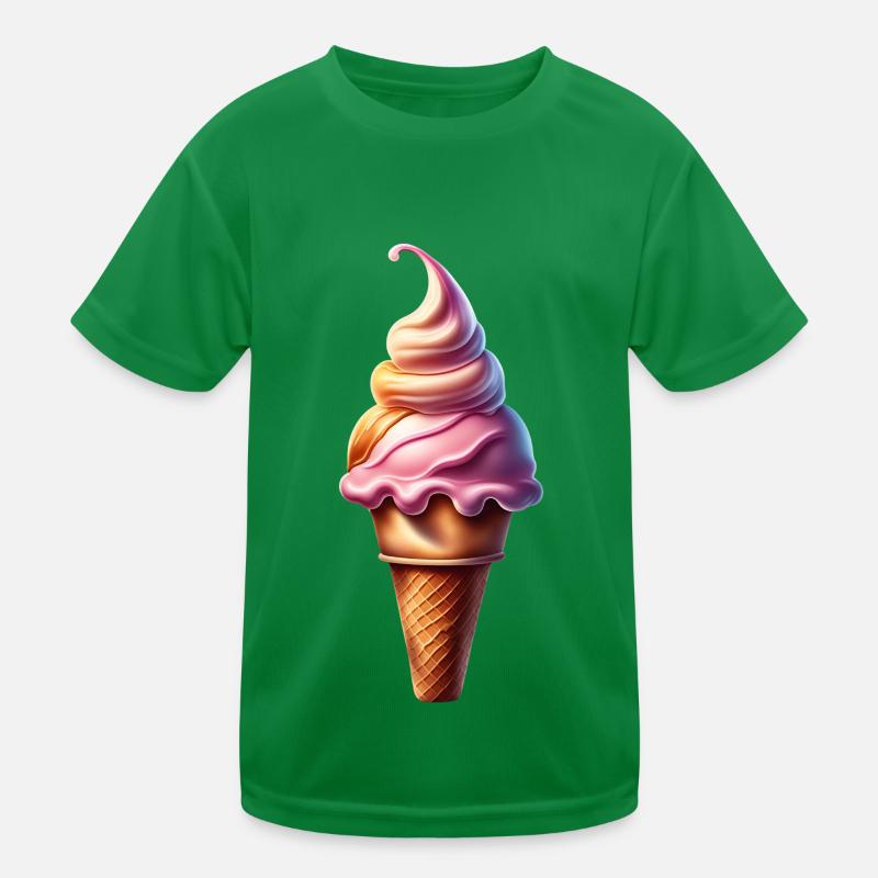 Cornet de glace mignon T-shirt sport Enfant