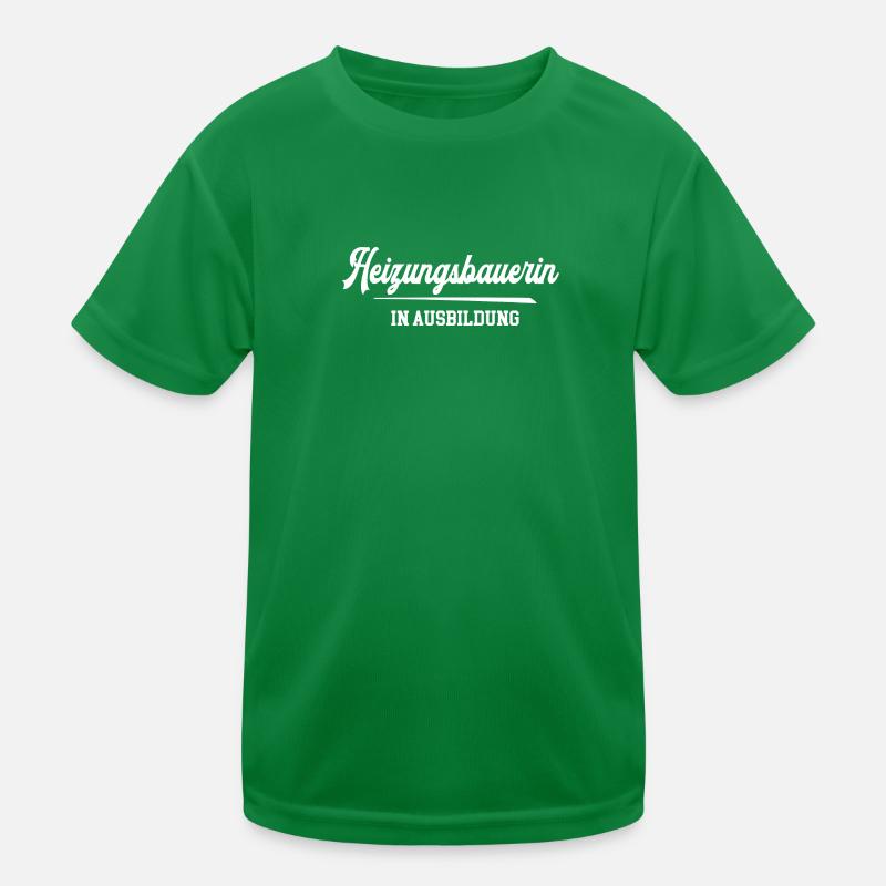 Heizungsbauerin Ausbildung Heizungsbauerazubi HLK Kinder Funktions-T-Shirt