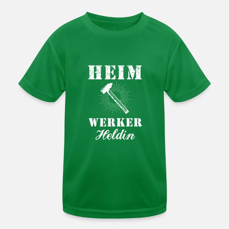 Heimwerker Heldin Hammer Kinder Funktions-T-Shirt