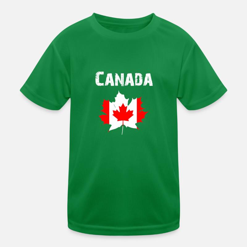 Nation-Design Canada Feuille d'érable RLUNi T-shirt sport Enfant