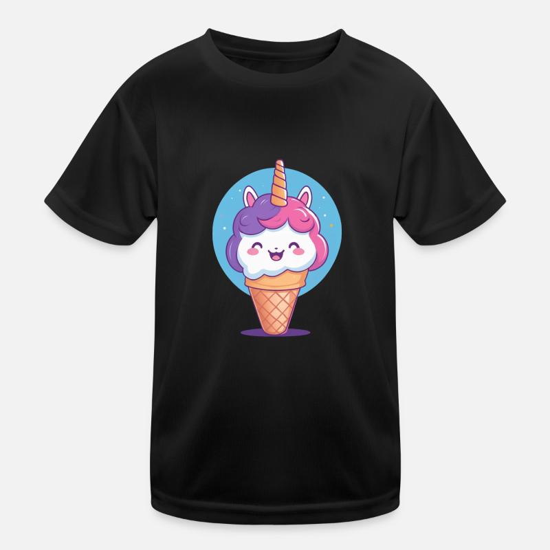 creamy unicorn Kids Functional T-Shirt
