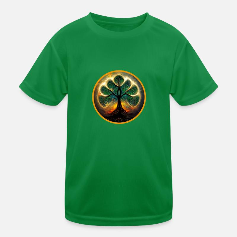arbre mandala, arbre mandala T-shirt sport Enfant