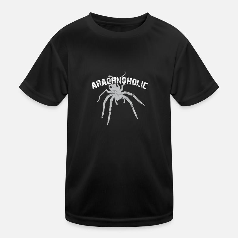 Arachnoholic Spiderfan I love tarantulas Kids Functional T-Shirt