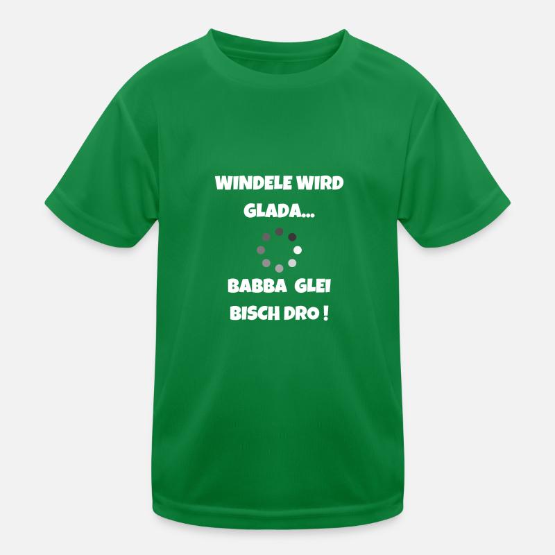Windel wird geladen - Schwäbische Eltern Kinder Funktions-T-Shirt