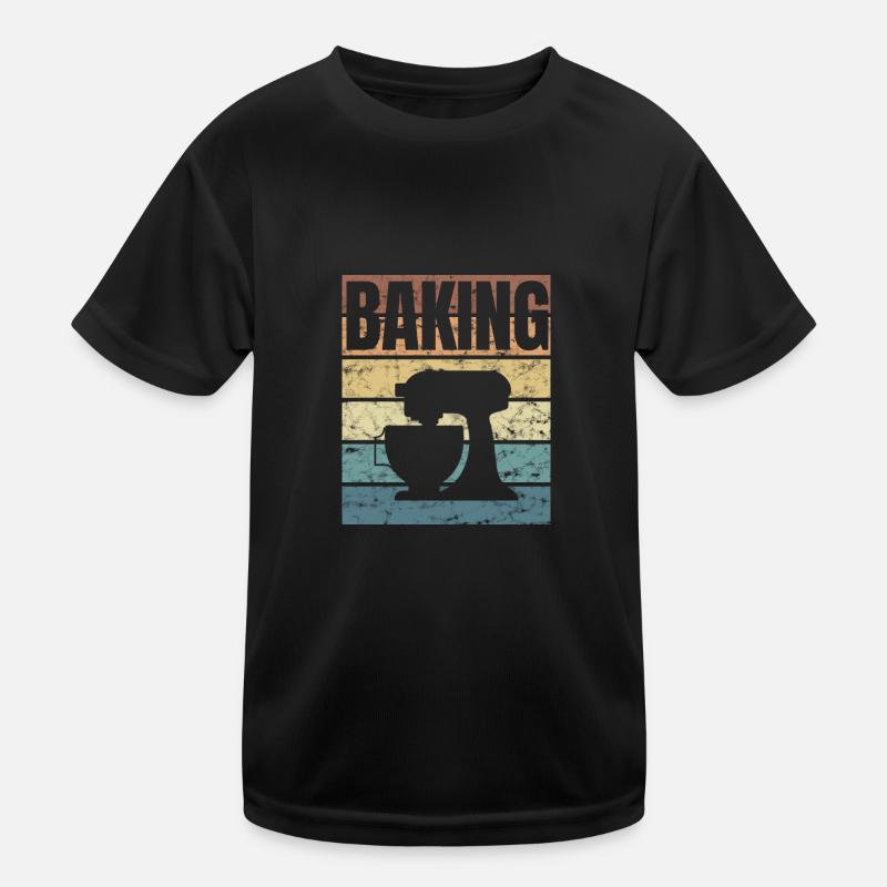 Baking Therapy Bake Cake Chef Kids Functional T-Shirt