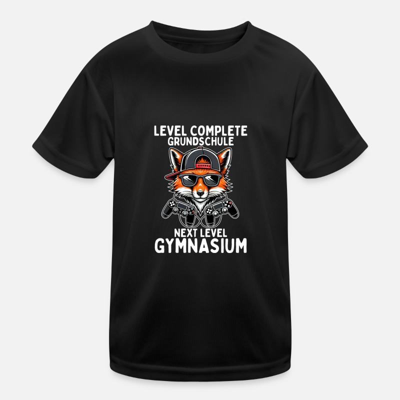 Level Complete Next Level Gymnasium Gaming Fuchs Kinder Funktions-T-Shirt
